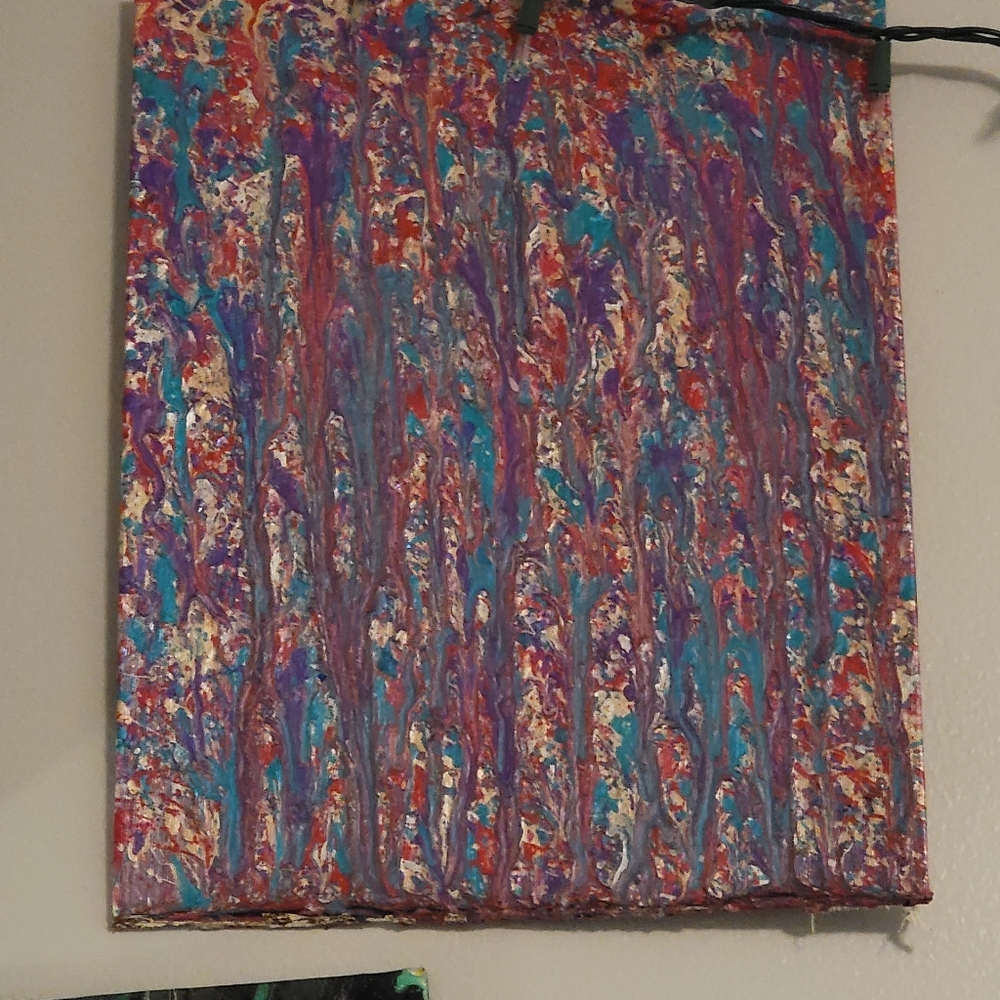 acrylic pour painting